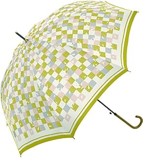 cherish(チェリッシュ) 長傘 ジャンプ ジオメトリックブロック ブルー 10546 cherish(チェリッシュ) 長傘 ジャンプ ジオメトリックブロック ブルー 10546